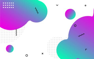 Sıvı soyut pankart tasarımı. Akışkan Vektör biçimli arkaplan. Sosyal medya ve web siteleri için modern Grafik Şablonu Modeli. Vektör illüstrasyonu