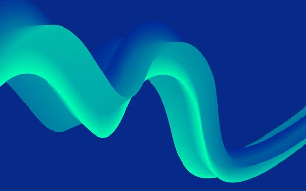 Wave Vector Element Abstract Lines Website Banner Brochure Curve Flow — Stock Vector