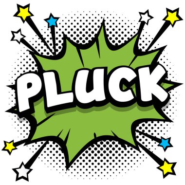 Pop sanatının komik konuşma baloncukları kitap ses efektleri Vector Illustration