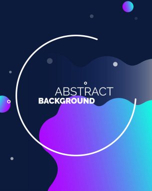 Elektronik müzik festivali afişleri. Modern kulüp elektro parti davetiyesi. Vektör çizimi. Üç boyutlu çok renkli sıvı şekiller. Dans müziği etkinliği kapağı. Broşür veya broşür Vektör İllüstrasyonu