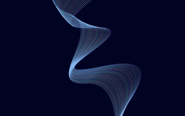Abstract Kleurrijke Lijnen Golvende Lijnen Achtergrond Vector Illustratie — Stockvector