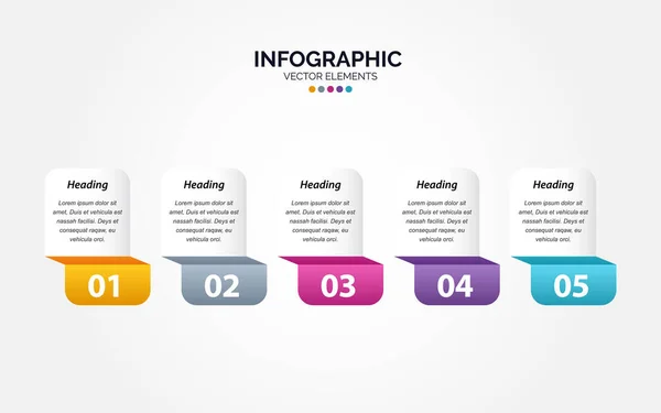 Timeline Optionen Horizontale Infografik Für Präsentationen Workflow Prozess Diagramm Flussdiagramm — Stockvektor