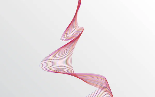 Векторный Абстрактный Фон Векторная Иллюстрация Красных Волн — стоковый вектор