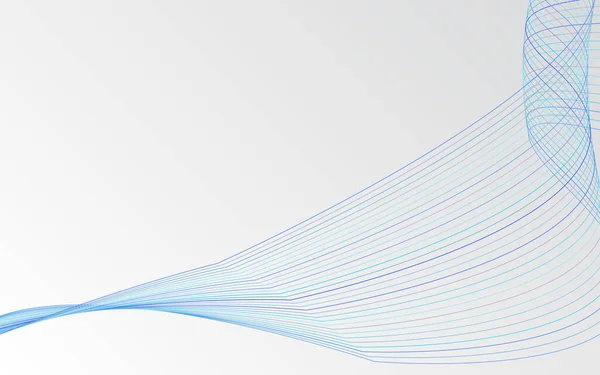 Welle Der Blauen Linien Hochauflösende Vektorillustration — Stockvektor