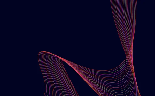 Abstrakt Röd Färg Teknik Linje Våg Bakgrund Vektor Illustration — Stock vektor