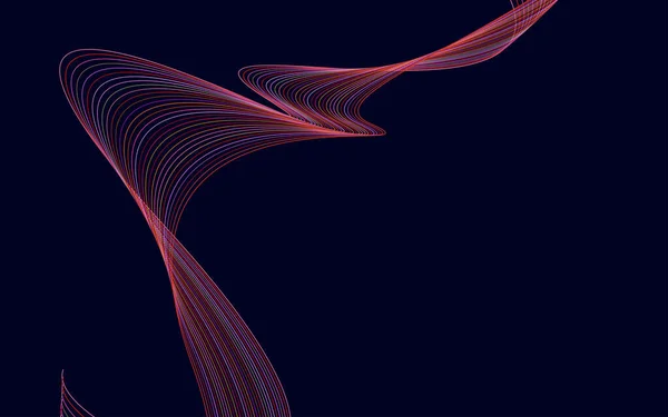 ベクトル抽象波背景 赤い波の背景ベクトルイラスト — ストックベクタ
