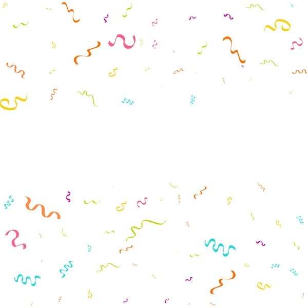 Colorful Confetti Vector Festive Illustration Falling Shiny Confetti Isolated Transparent — Stock Vector