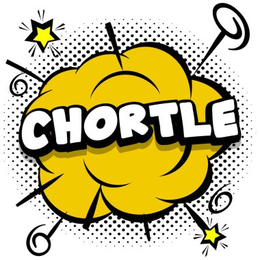 Renkli çerçeveler üzerinde konuşma baloncuklarıyla kıkırdayan Comic parlak şablonu Vektör İllüstrasyonu