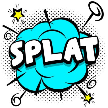 Renkli çerçeve Vektör Resimleri üzerine konuşma baloncukları ile Comic parlak şablon splat