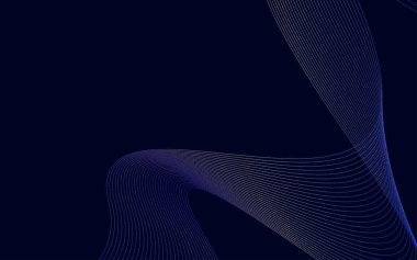 Renkli çizgilerin dalgası. Soyut dalgalı çizgiler arka plan izole Vektör İllüstrasyonu