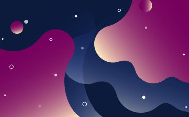 Sıvı şekiller ve formlar. Rengi değişen kabarcıklar. Düz çizgi film. İzole edilmiş leke dizaynı. Tipografi ya da afiş. Soyut Sanatsal Tasarım Vektörü İllüstrasyonu