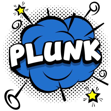 plunk Comic parlak şablon renkli çerçevelerde konuşma baloncukları Vektör İllüstrasyonu