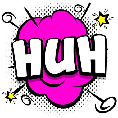 Renkli çerçevelerde konuşma baloncukları olan komik parlak şablon Vektör Resimleri