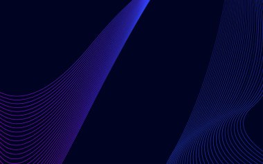 Mavi renkli çizgilerin dalgası. Yüksek çözünürlüklü Vektör İllüComment