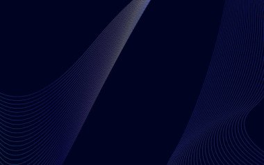 Mavi Gradyan renkli çizgilerin dalgası. Yüksek çözünürlüklü Vektör İllüComment