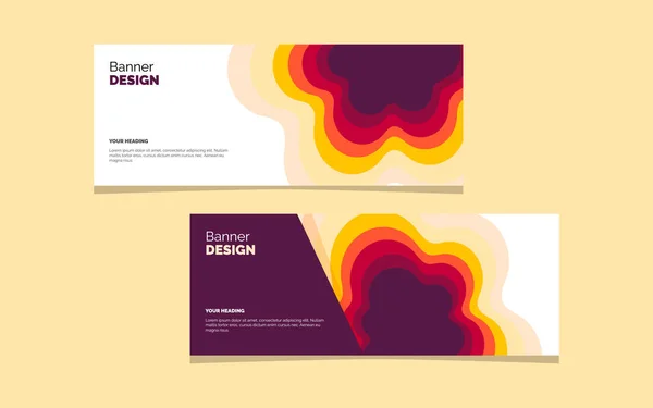 Resumo Papel Cortar Banner Template Fundos Formas Corte Papel Modelo — Vetor de Stock