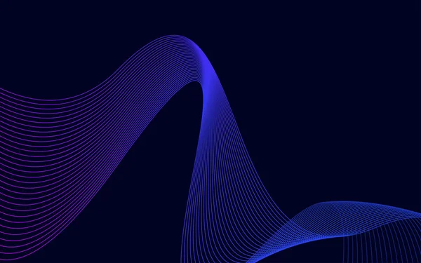 Διάνυσμα Αφηρημένο Κύμα Φόντο Μπλε Κύματα Φόντο Διάνυσμα Εικονογράφηση — Διανυσματικό Αρχείο