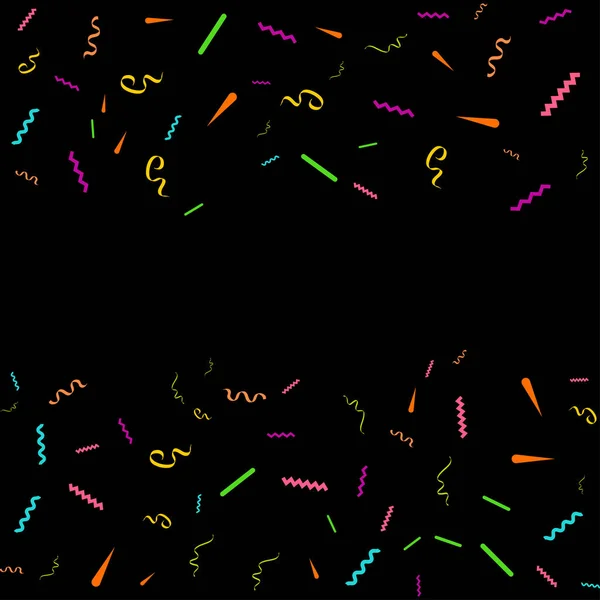 Confetti Colorido Ilustración Festiva Vectorial Caída Confetti Brillante Aislado Sobre — Archivo Imágenes Vectoriales