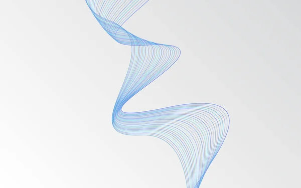 Αφηρημένη Μπλε Κυματοειδείς Γραμμές Φόντο Διάνυσμα Εικονογράφηση — Διανυσματικό Αρχείο