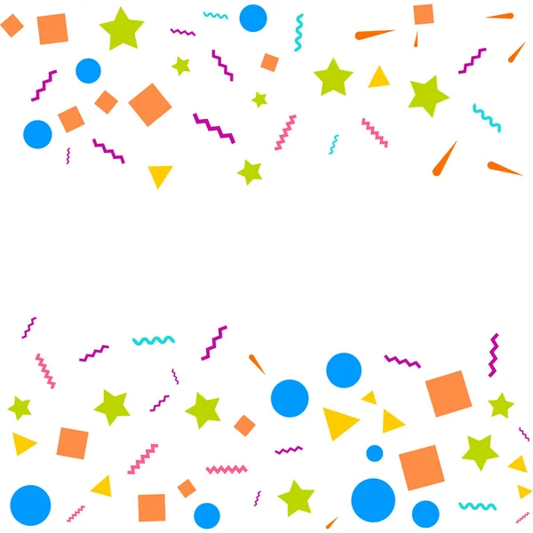 Kleurrijke Confetti Vector Feestelijke Illustratie Van Vallende Glanzende Confetti Geïsoleerd — Stockvector