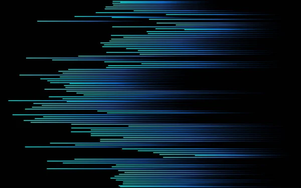 Vektor Halbkreise Digital Technology Linien Fließen Dynamisches Muster Blau Grünen — Stockvektor