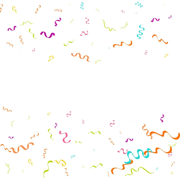 Vector Abstract White Background Many Falling Tiny Colorful Confetti Pieces — Stock Vector