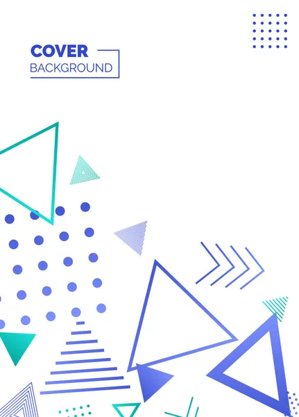 五彩缤纷的简约风格海报 孟菲斯几何背景 封面模板 创造性模式向量指示符 — 图库矢量图片