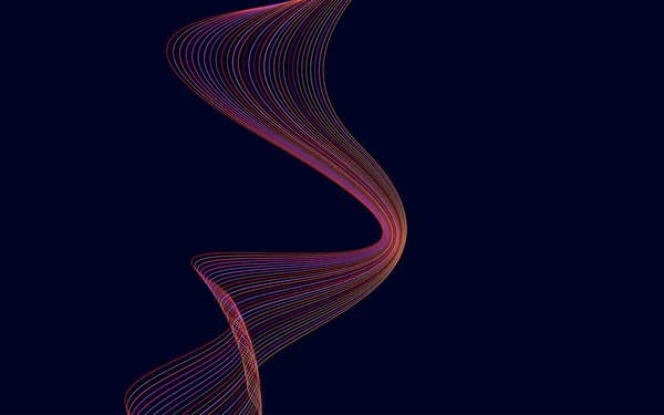 Абстрактный Деформированный Полосатый Фон Векторный Изогнутый Наклон Волнообразные Линии Новый — стоковый вектор
