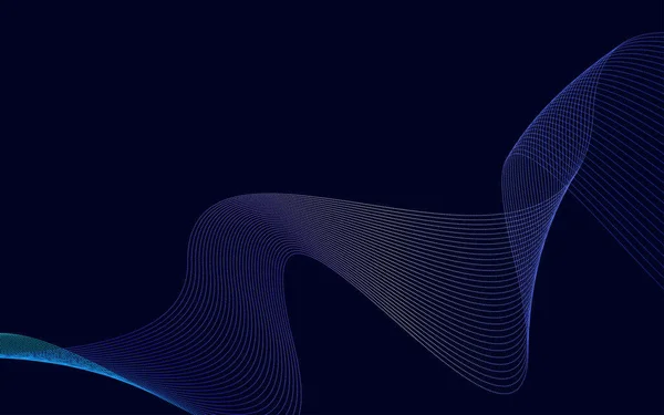 Fondo Onda Abstracta Vectorial Gradiente Azul Ondas Fondo Vector Ilustración — Vector de stock