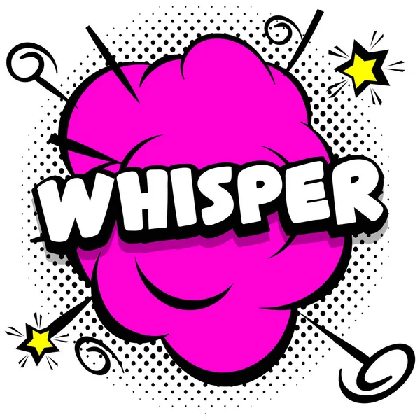 Whisper Comic Bright Template Speech Bubbles Colorful Frames Vector Illustration — Stock Vector