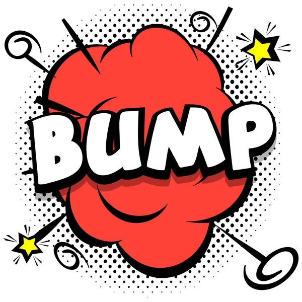 Bump Comic Bright Template Speech Bubbles Colorful Frames Vector Illustration — Stock Vector