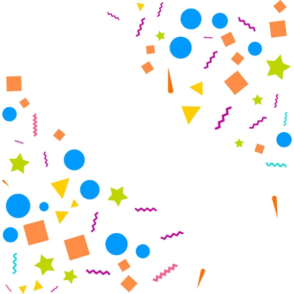 Confetti概念设计模板假日快乐日 白色背景庆祝病媒图解 病媒图解 — 图库矢量图片