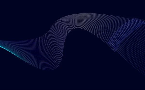Διάνυσμα Αφηρημένο Κύμα Φόντο Μπλε Βαθμίδα Κύματα Φόντο Διάνυσμα Εικονογράφηση — Διανυσματικό Αρχείο