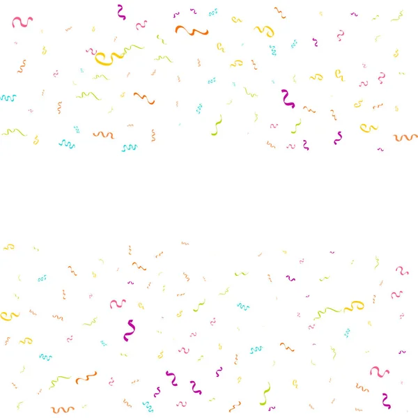 Colorful Confetti Vector Festive Illustration Falling Shiny Confetti Isolated Transparent — Stock Vector