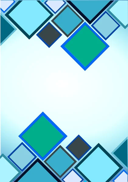 Nakładanego kwadratów niebieski multihued Obrazy Stockowe bez tantiem