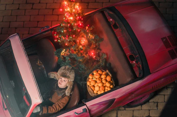 Carro de Natal — Fotografia de Stock