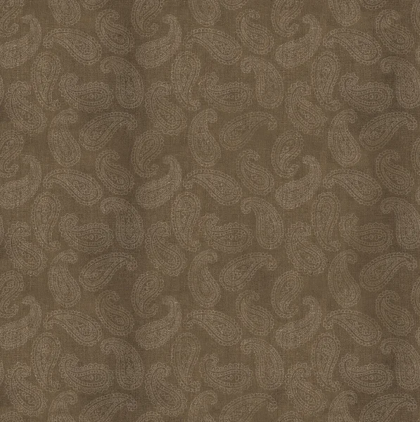 Diseño de paisley descolorido en tela de lino . — Foto de Stock