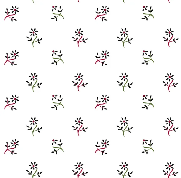 Modèle d'été avec de petites fleurs . — Image vectorielle