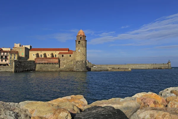 Notre Dame des Anges, igreja de Collioure — Fotografia de Stock