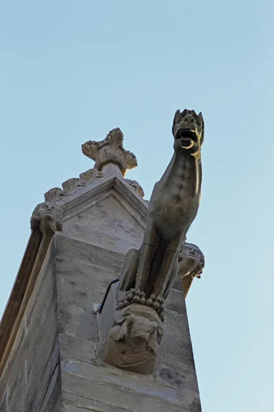 Basílica de Saint-Nazaire - cidade medieval de Carcassonne - França — Fotografia de Stock