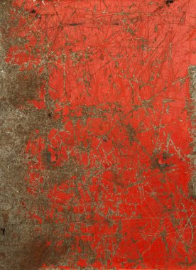 boyalı çizilmiş metal doku