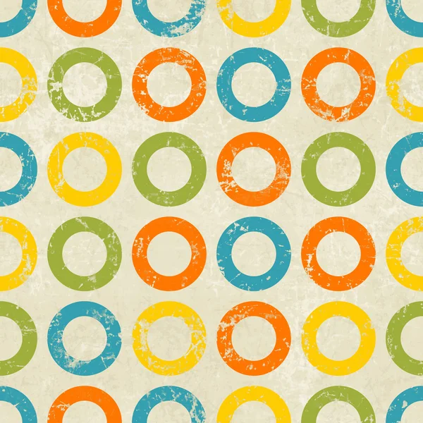 Cercles colorés motif vintage sans couture — Photo