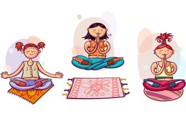 Yoga kadınlar lotus teşkil etmektedir