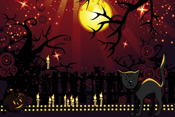 Tema de Halloween — Vetor de Stock