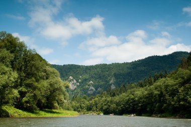 rafting nehir dunajec, Polonya.