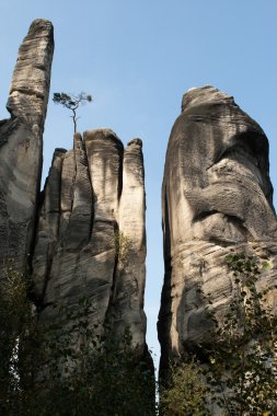 Rock city, aderspach kayalar Çek Cumhuriyeti'nde aşınmış..