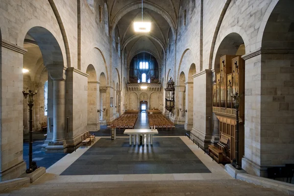 Güzel iç katedral Lund, İsveç. — Stok fotoğraf