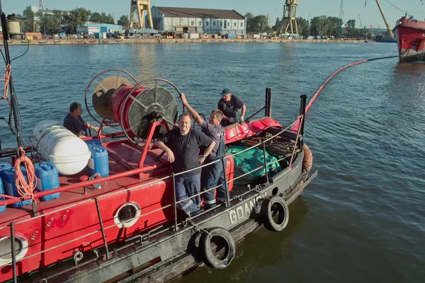 Havet brandkår i aktion. — Stockfoto