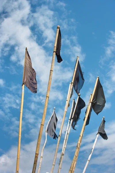 Fishing flags — Stock Photo, Image