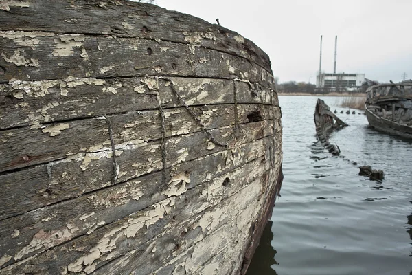 Graveyard of old ships. — Stock Photo, Image